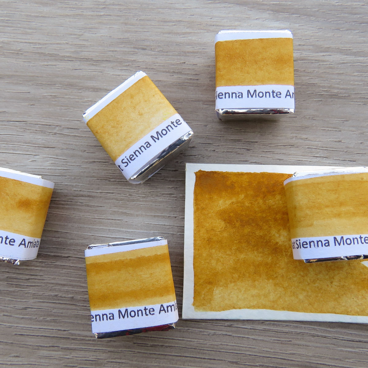 Nat Sienna Monte Amiata Watercolour Half Pan