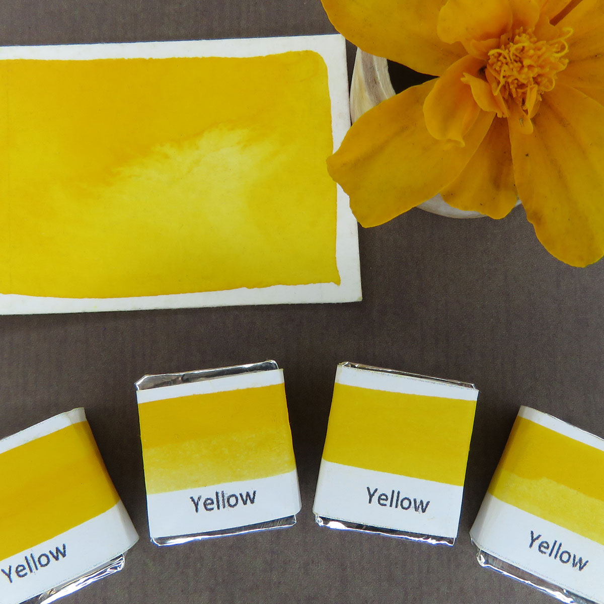 Yellow Watercolour Half Pan